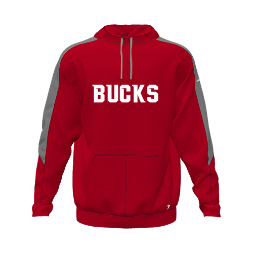 [CUS-DFW-HOOD-FLC-LSL-RED-YXS-LOGO3] Hoodie (Youth XS, Red, Logo 3)