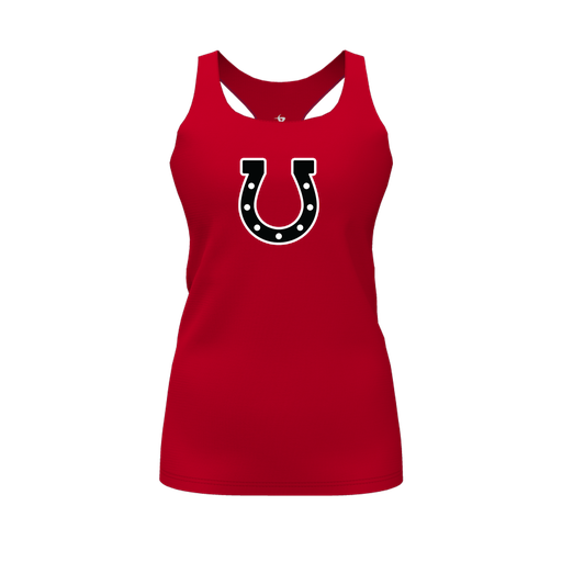 [FT0TRBRD-FYS-LOGO2] Decker Racerback Tank Top (Female Youth S, Red, Logo 2)