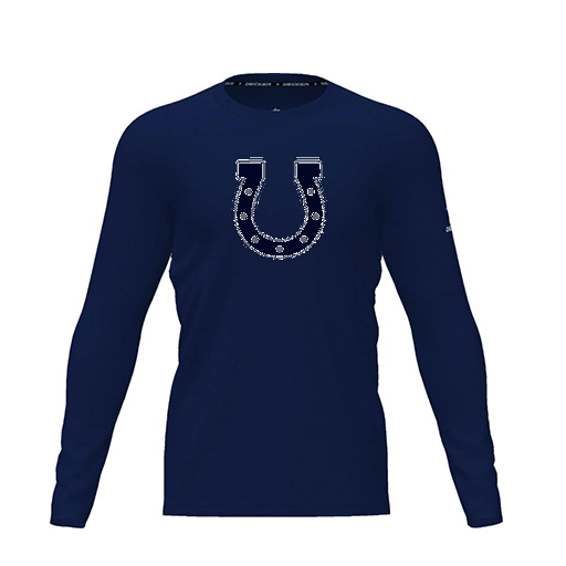 [FTLCDFNV-YXS-LOGO2] Dri Fit Performance T-Shirt (Youth XS, Navy, Logo 2, Long Sleeve)