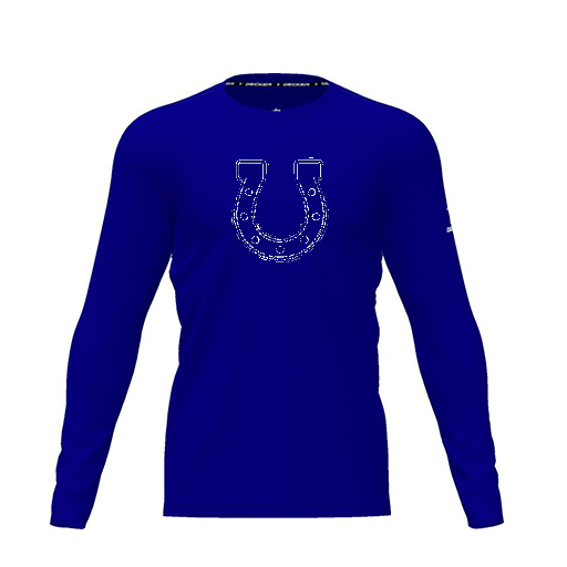 [FTLCDFRY-YXS-LOGO2] Dri Fit Performance T-Shirt (Youth XS, Royal, Logo 2, Long Sleeve)