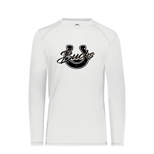 [6845.005.S-LOGO1] Men's SoftTouch Long Sleeve (Adult S, White, Logo 1)