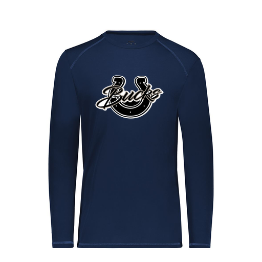 [6845.065.S-LOGO1] Men's SoftTouch Long Sleeve (Adult S, Navy, Logo 1)