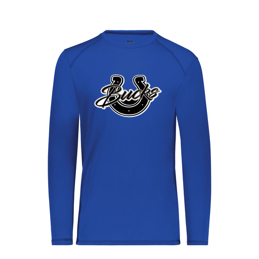 [6845.060.S-LOGO1] Men's SoftTouch Long Sleeve (Adult S, Royal, Logo 1)