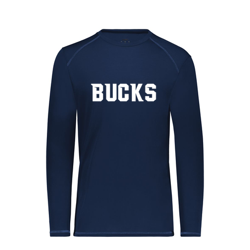 [6846.065.S-LOGO3] Youth SoftTouch Long Sleeve (Youth S, Navy, Logo 3)