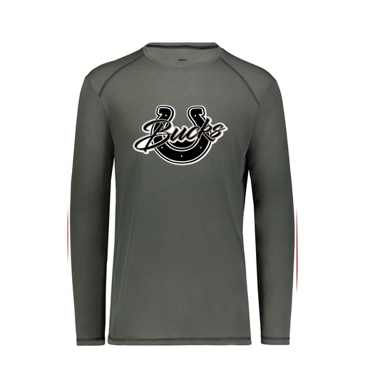 [6846.98D.S-LOGO1] Youth SoftTouch Long Sleeve (Youth S, Gray, Logo 1)