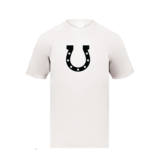 [2791.005.S-LOGO2] Youth Smooth Sport T-Shirt (Youth S, White, Logo 2)