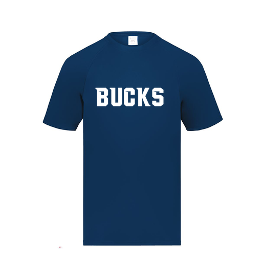 [2791.065.S-LOGO3] Youth Smooth Sport T-Shirt (Youth S, Navy, Logo 3)