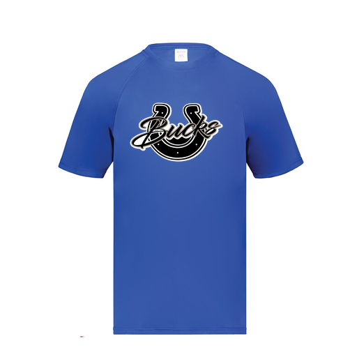 [2791.060.S-LOGO1] Youth Smooth Sport T-Shirt (Youth S, Royal, Logo 1)