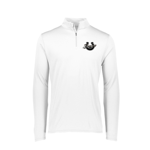 [FTLQFLWH-FAXS-LOGO1] Decker Women's Flex-Lite 1/4 Zip Shirt (Female Adult XS, White, Logo 1)
