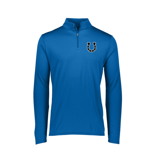 [FTLQFLRY-FAXS-LOGO2] Ladies Flex-Lite 1/4 Zip Shirt (Female Adult XS, Royal, Logo 2)