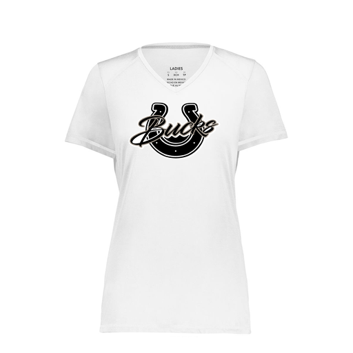 [6844.005.XS-LOGO1] Women's SoftTouch Short Sleeve (Female Adult XS, White, Logo 1)