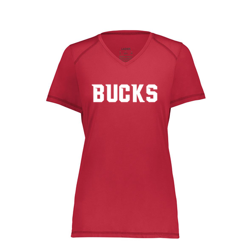 [6844.083.XS-LOGO3] Women's SoftTouch Short Sleeve (Female Adult XS, Red, Logo 3)