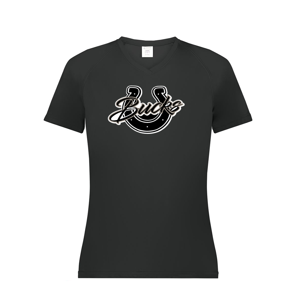 Ladies Smooth Sport V-Neck T-Shirt