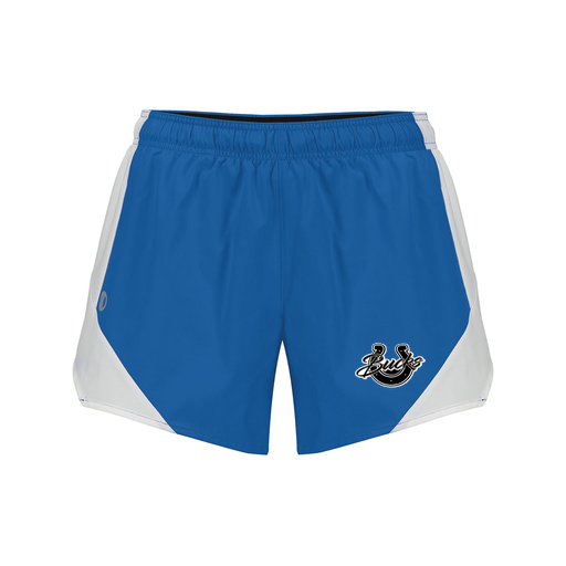 [229489.H02.S-LOGO1] Girls Olympus Shorts (Female Youth S, Royal, Logo 1)