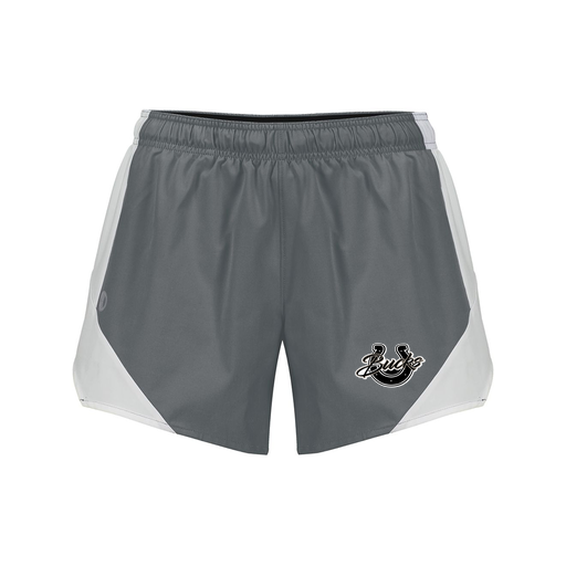 [229489.R04.S-LOGO1] Girls Olympus Shorts (Female Youth S, Gray, Logo 1)