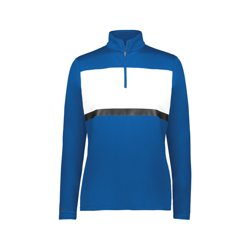 [222791.280.XS-LOGO3] Ladies Bold 1/4 Zip Pullover (Female Adult XS, Royal, Logo 3)