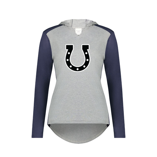 [6902.29V.XS-LOGO2] Ladies Vintage Hoodie (Female Adult XS, Navy, Logo 2)