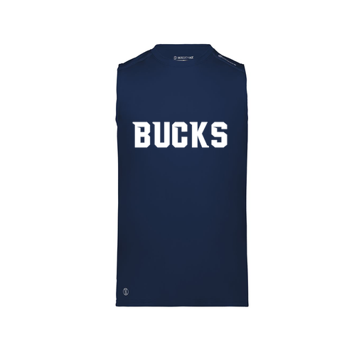 [222593.065.S-LOGO3] Men's CoolDry TankTop (Adult S, Navy, Logo 3)