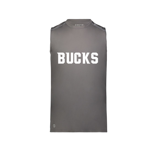 [222593.98D.S-LOGO3] Men's CoolDry TankTop (Adult S, Gray, Logo 3)