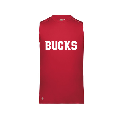 [222593.083.S-LOGO3] Men's CoolDry TankTop (Adult S, Red, Logo 3)