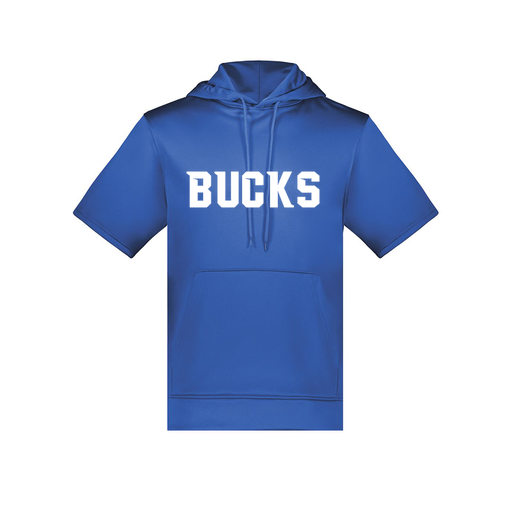 [6871.060.S-LOGO3] Men's Dri Fit Short Sleeve Hoodie (Adult S, Royal, Logo 3)