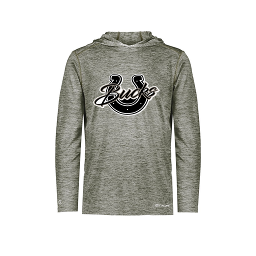 [FOLHCGGY-AS-LOGO1] Decker Men's Charge Hoodie (Adult S, Gray, Logo 1)