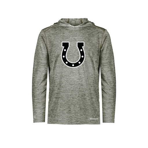 [FOLHCGGY-AS-LOGO2] Decker Men's Charge Hoodie (Adult S, Gray, Logo 2)