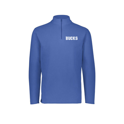 [6863.060.XS-LOGO3] Men's MicroFleece 1/4 Zip Pullover (Adult XS, Royal, Logo 3)