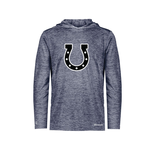 [FOLHCGNV-YS-LOGO2] Youth Charge Hoodie (Youth S, Navy, Logo 2)