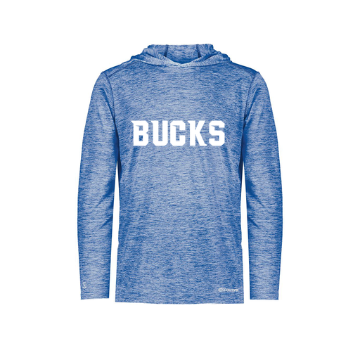 [FOLHCGRY-YS-LOGO3] Decker Youth Charge Hoodie (Youth S, Royal, Logo 3)