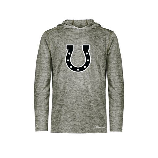 [FOLHCGGY-YS-LOGO2] Decker Youth Charge Hoodie (Youth S, Gray, Logo 2)