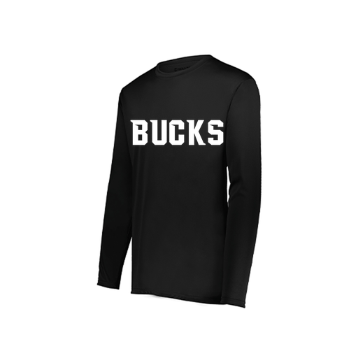 [222822.080.XS-LOGO3] Men's LS Smooth Sport Shirt (Adult XS, Black, Logo 3)