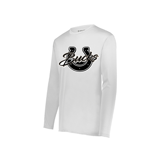 [222822.005.XS-LOGO1] Men's LS Smooth Sport Shirt (Adult XS, White, Logo 1)