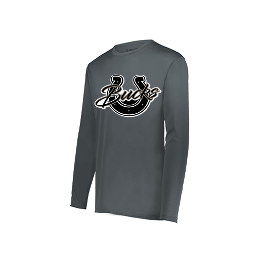 [222822.059.XS-LOGO1] Men's LS Smooth Sport Shirt (Adult XS, Gray, Logo 1)