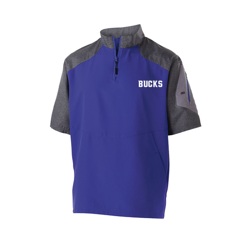 [229545.H68.XS-LOGO3] Men's Raider SS Pullover (Adult XS, Purple, Logo 3)