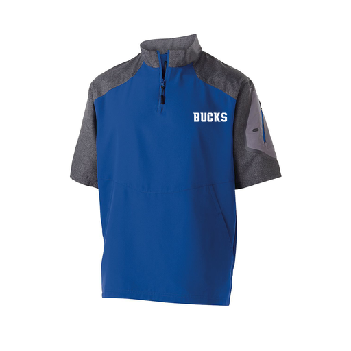 [229545.H02.XS-LOGO3] Men's Raider SS Pullover (Adult XS, Royal, Logo 3)