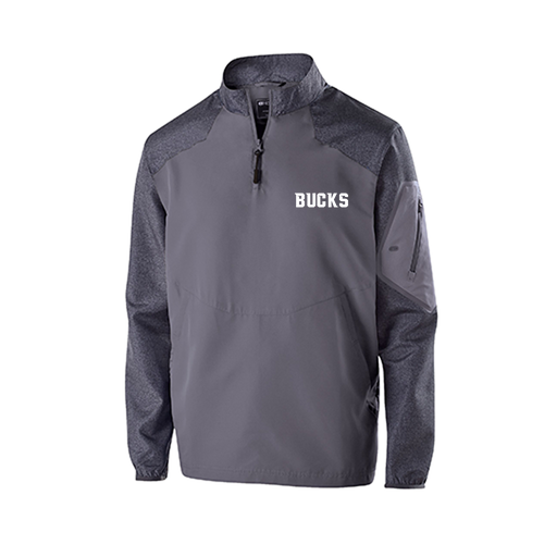[229155.H60.XS-LOGO3] Men's Raider LS Pullover (Adult XS, Gray, Logo 3)