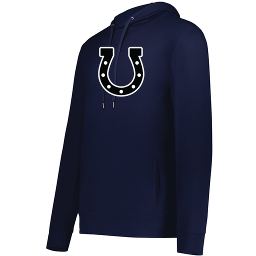 [222598.065.S-LOGO2] Men's Ventura Thin Knit Hoodie (Adult S, Navy, Logo 2)