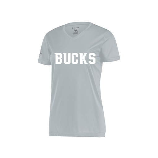 [222820.099.S-LOGO3] Ladies Movement Dri Fit Shirt (Female Adult S, Silver, Logo 3)