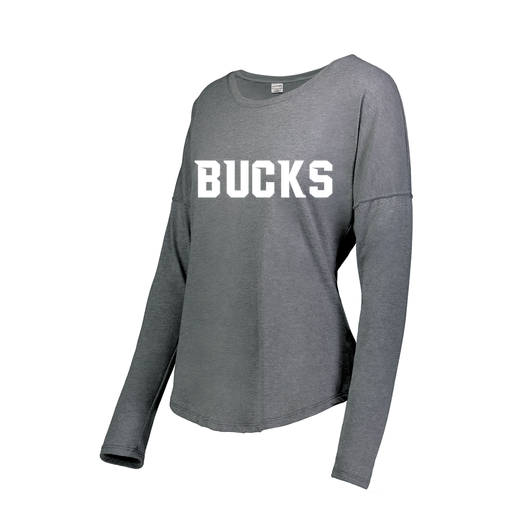 [3077.013.XS-LOGO3] Ladies LS Ultra-blend T-Shirt (Female Adult XS, Gray, Logo 3)